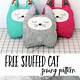 Printable Cat Sewing Pattern