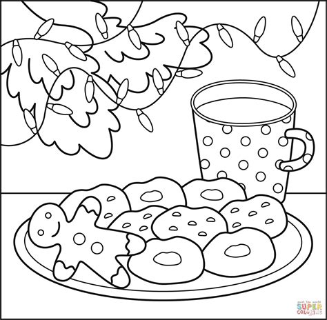 Printable Christmas Cookie Coloring Pages