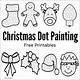 Printable Christmas Dot Painting