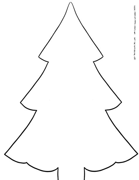 Printable Christmas Tree Cut Out