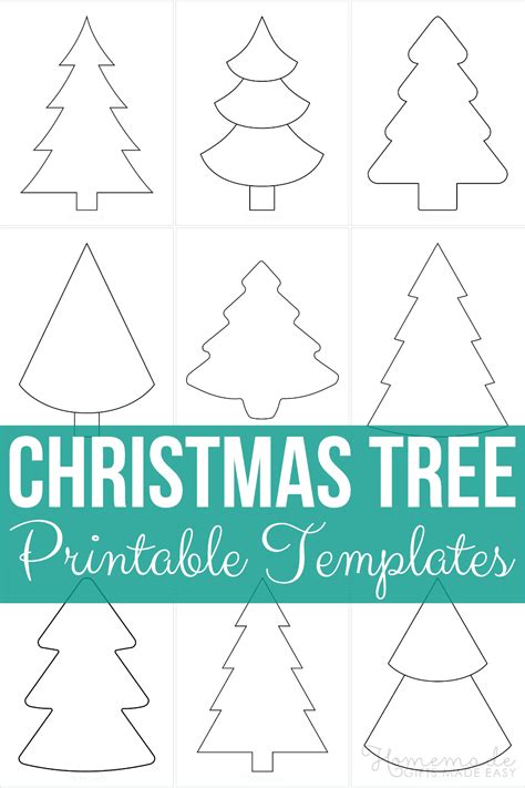 Printable Christmas Tree Shape