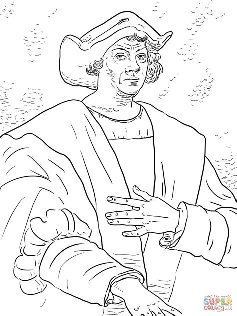 Printable Christopher Columbus Coloring Page