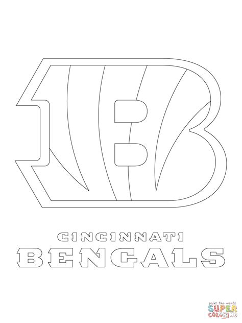 Printable Cincinnati Bengals Coloring Pages
