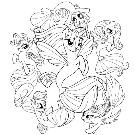 Printable Coloring Pages My Little Pony Friendship Is Magic