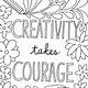 Printable Coloring Uplifting Inspirational Quotes Coloring Pages