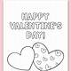 Printable Coloring Valentine Cards