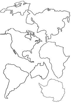 Printable Continents To Cut Out