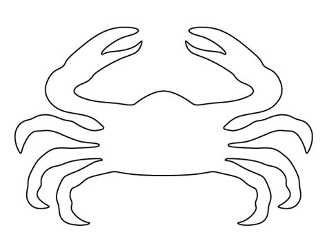 Printable Crab Cut Out Template