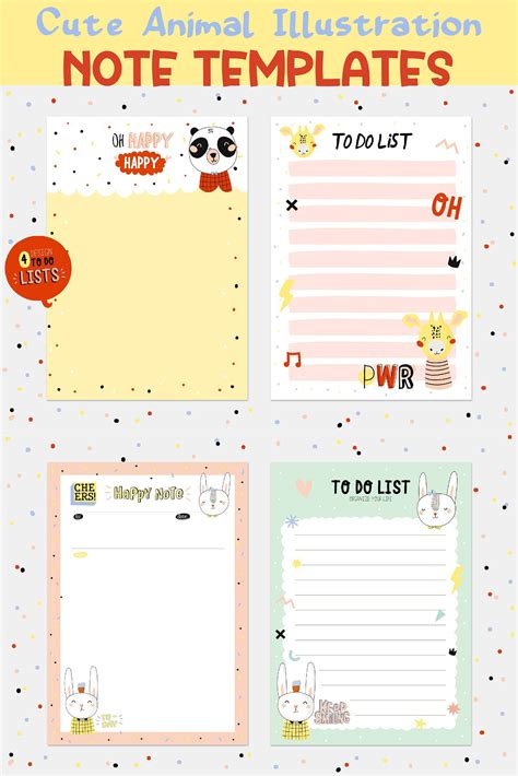 Printable Cute Notepad Template Pdf