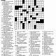 Printable Daily Crossword
