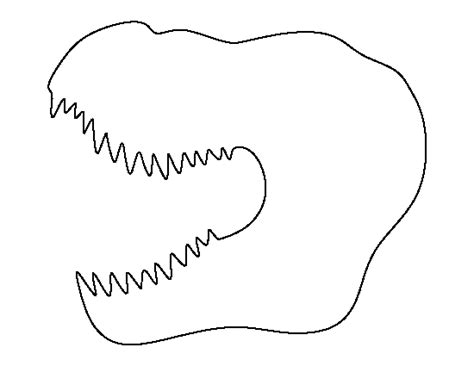 Printable Dinosaur Head Template