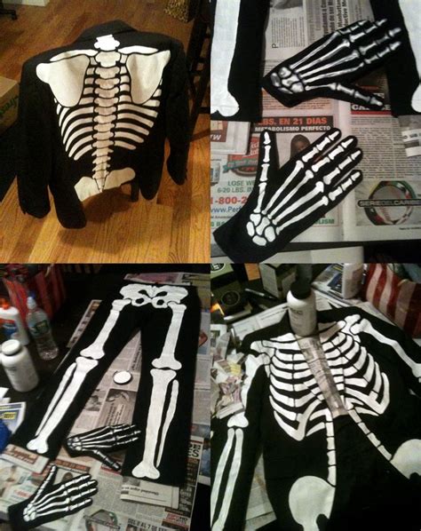 Printable Diy Skeleton Costume Template