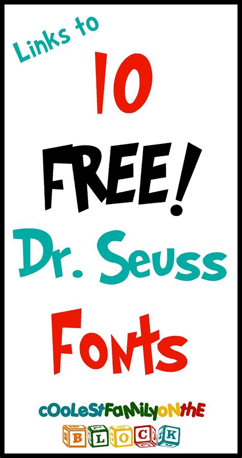 Printable Dr Seuss Font