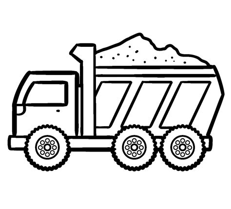 Printable Dump Truck Coloring Pages