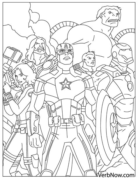 Printable Easy Avengers Coloring Pages