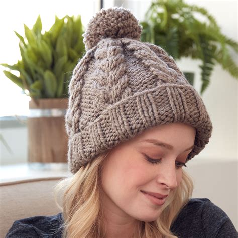 Printable Easy Cable Knit Hat Pattern Free