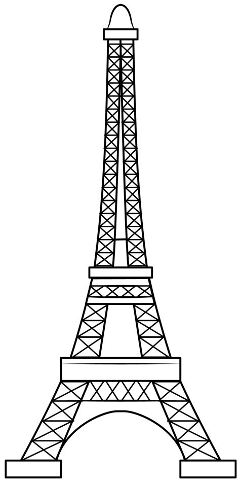 Printable Eiffel Tower Template