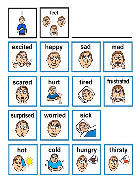 Printable Emotion Cards For Autism