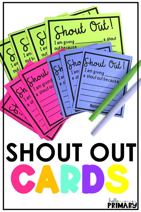 Printable Employee Shout Out Cards