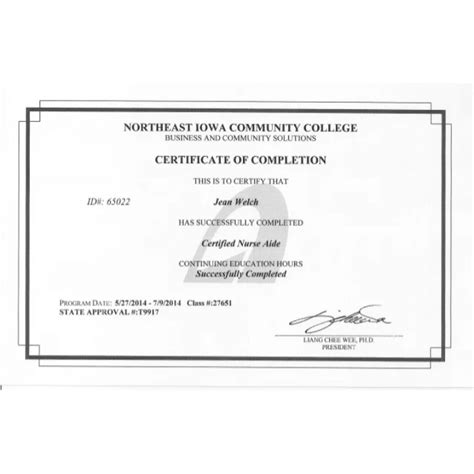 Printable Fake Cna Certification
