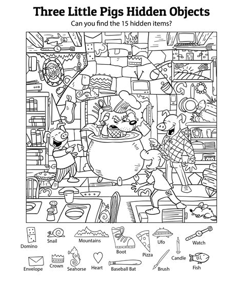 Printable Find The Hidden Objects