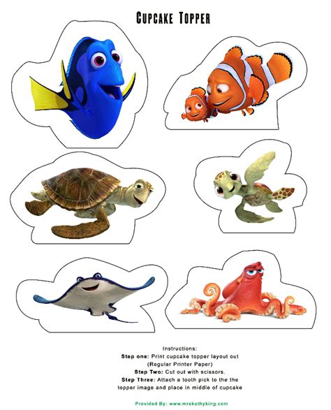 Printable Finding Dory Characters