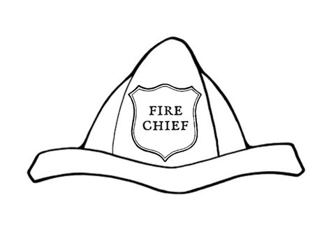 Printable Firefighter Hat Template