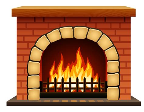 Printable Fireplace Fire