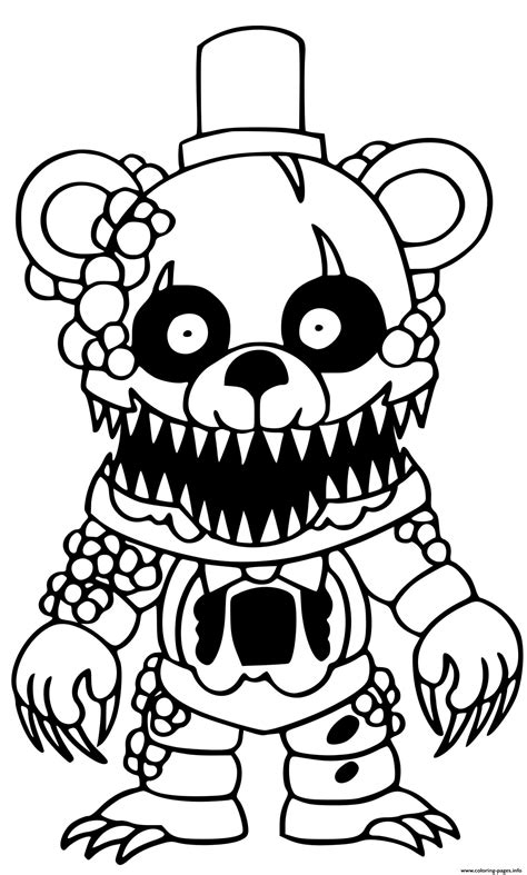 Printable Five Nights At Freddy's Coloring Pages