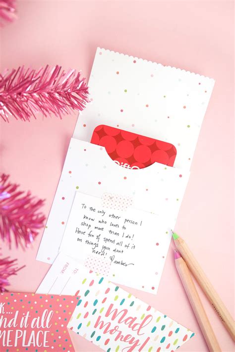 Printable Gift Card Holder