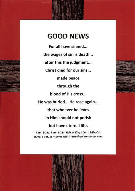 Printable Gospel Tracts