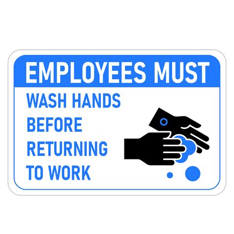 Printable Hand Washing Signs For Employees