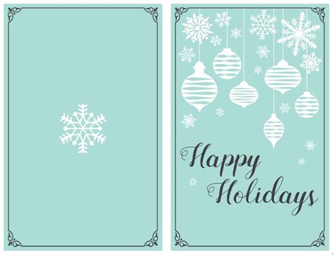 Printable Happy Holidays Card