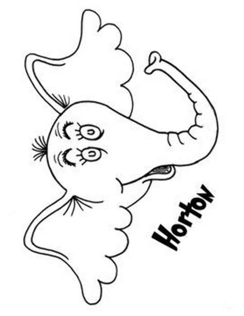 Printable Horton Hears A Who Template