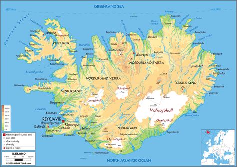 Printable Iceland Map