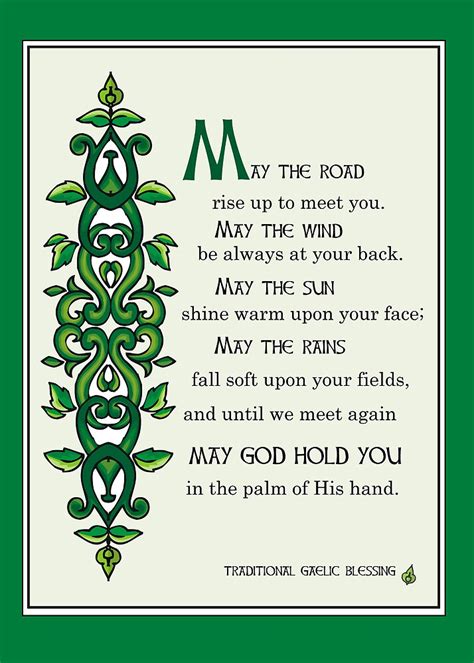 Printable Irish Blessing May The Road