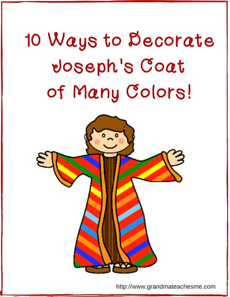 Printable Joseph Coat Of Many Colors Craft