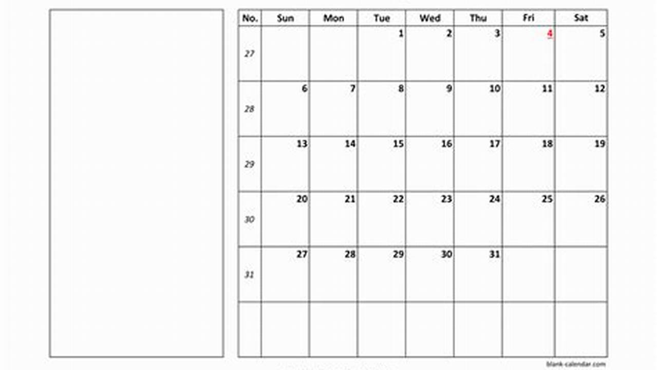 Printable July 2025 Calendar With Notes