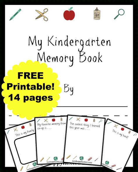 Printable Kindergarten Memory Book