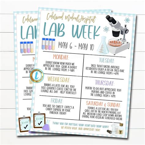 Printable Lab Week Games