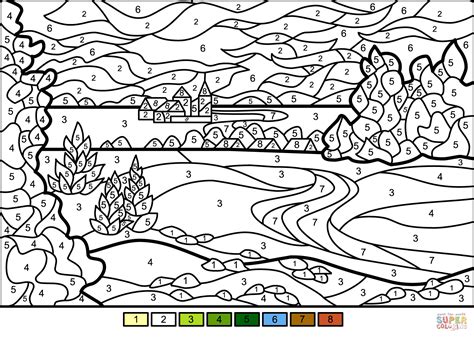 Printable Landscape Paint By Numbers