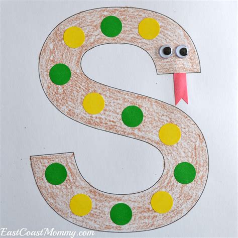 Printable Letter S Craft