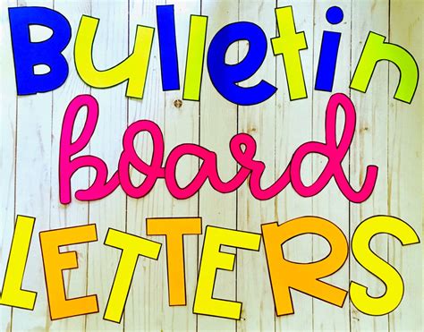 Printable Letters For Bulletin Board