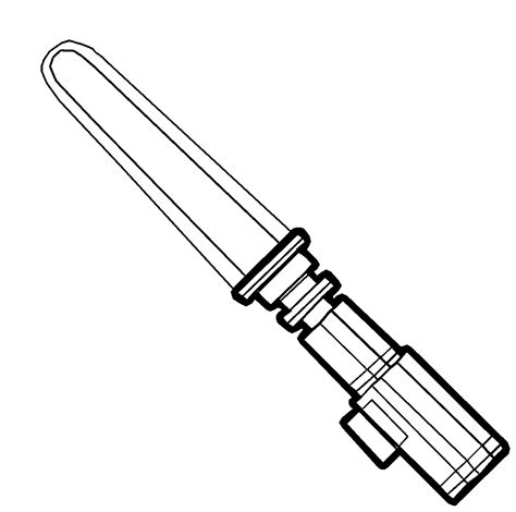 Printable Lightsaber Coloring Page