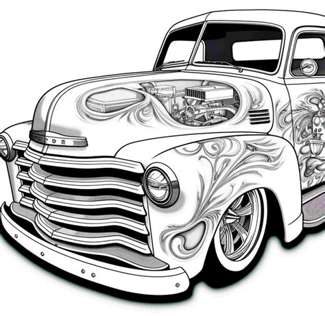 Printable Lowrider Coloring Pages