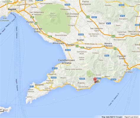 Printable Map Of Amalfi Coast