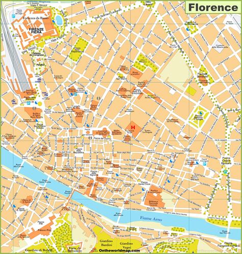 Printable Map Of Florence Italy