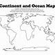 Printable Map Of The Continents And Oceans