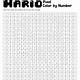Printable Mario Color By Number