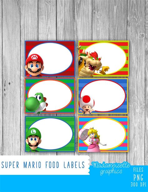 Printable Mario Labels